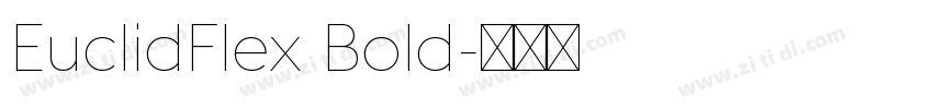 EuclidFlex Bold字体转换